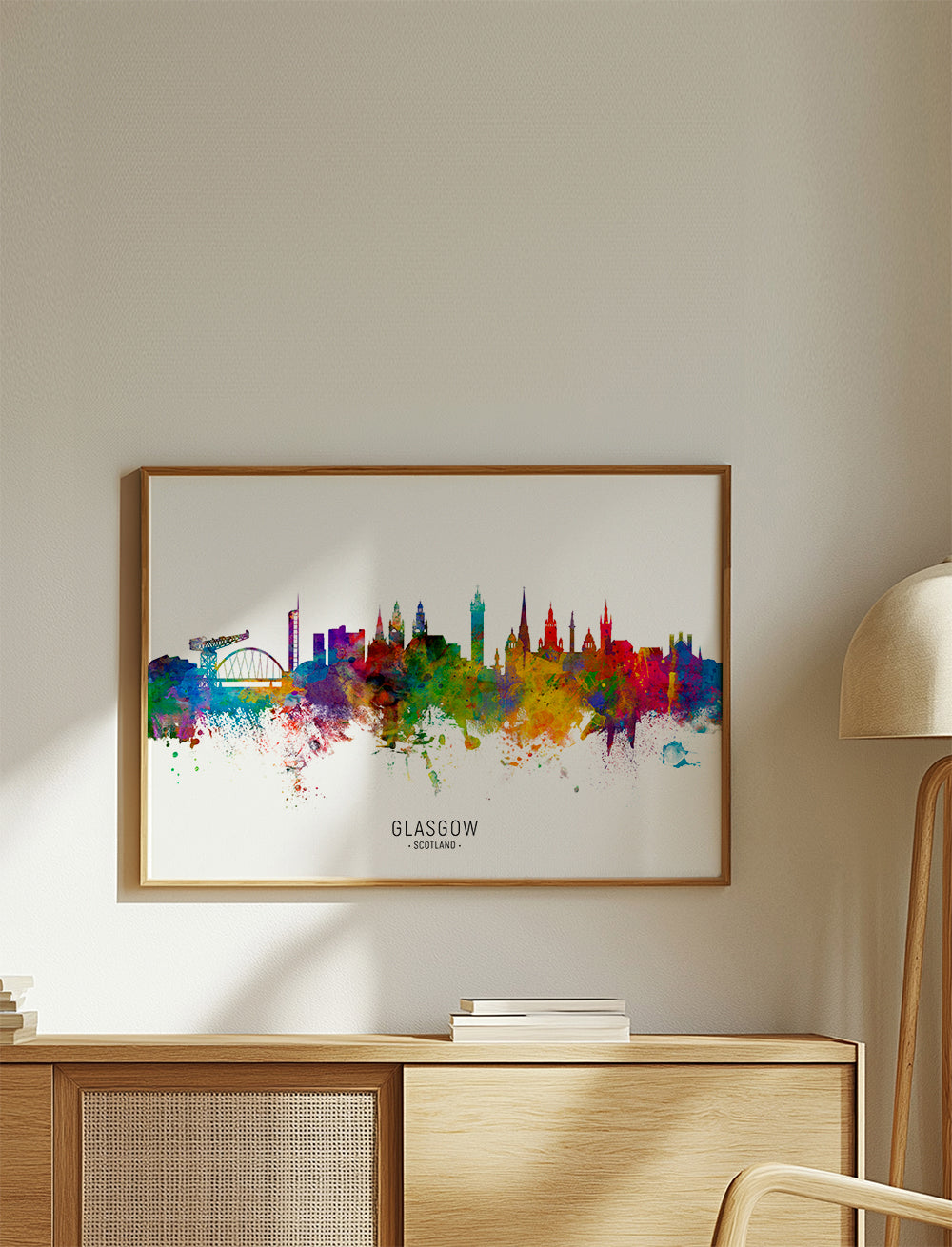 Glasgow skyline multicoloré