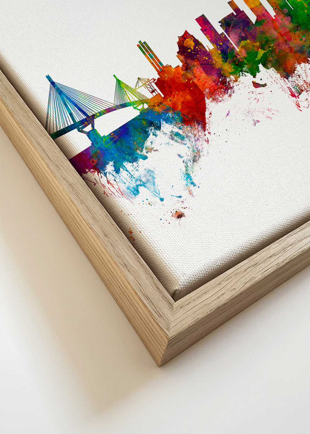 Hamburg skyline multicoloré