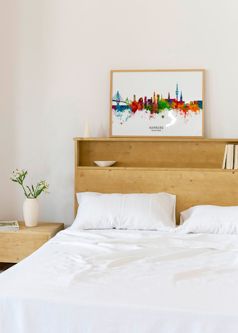 Hamburg skyline multicoloré