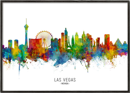 Las Vegas skyline multicoloré
