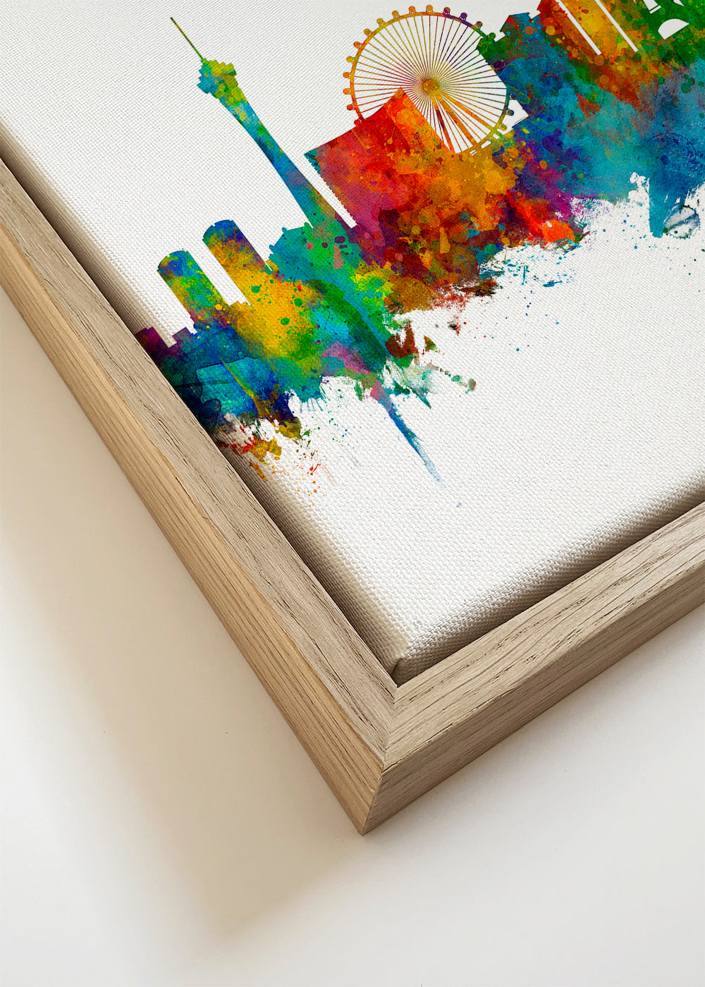 Las Vegas skyline multicoloré