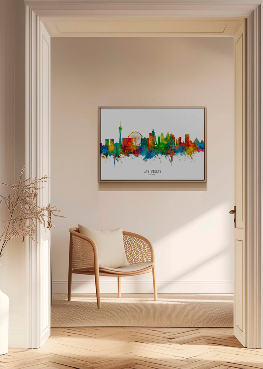 Las Vegas skyline multicoloré