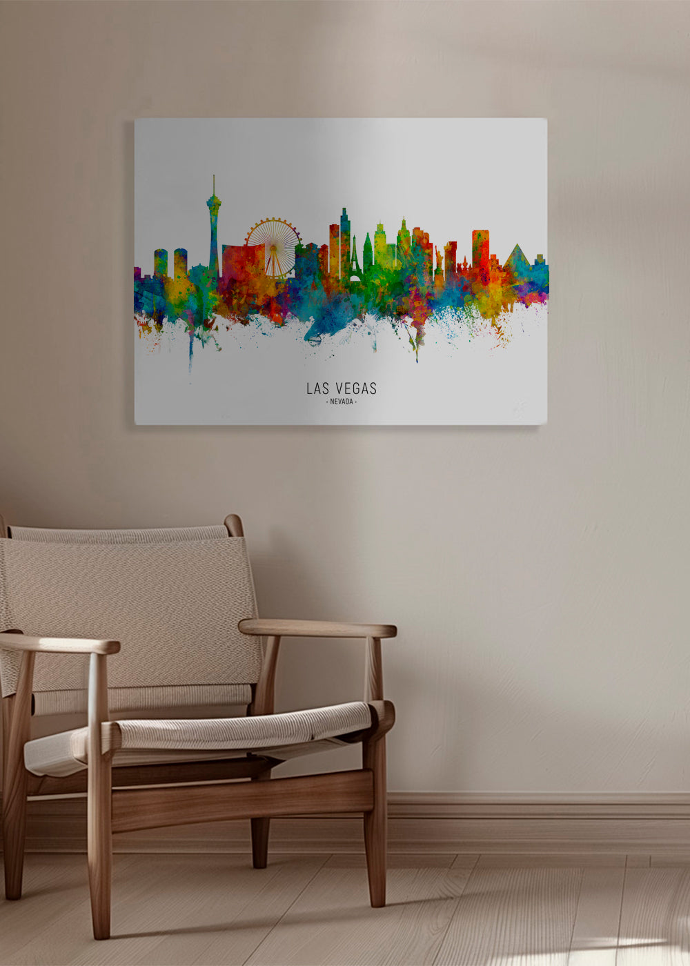 Las Vegas skyline multicoloré