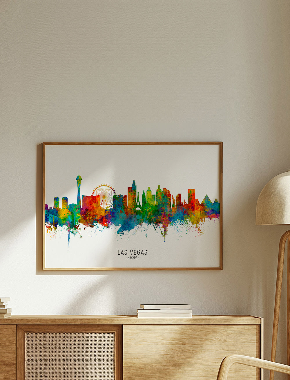 Las Vegas skyline multicoloré