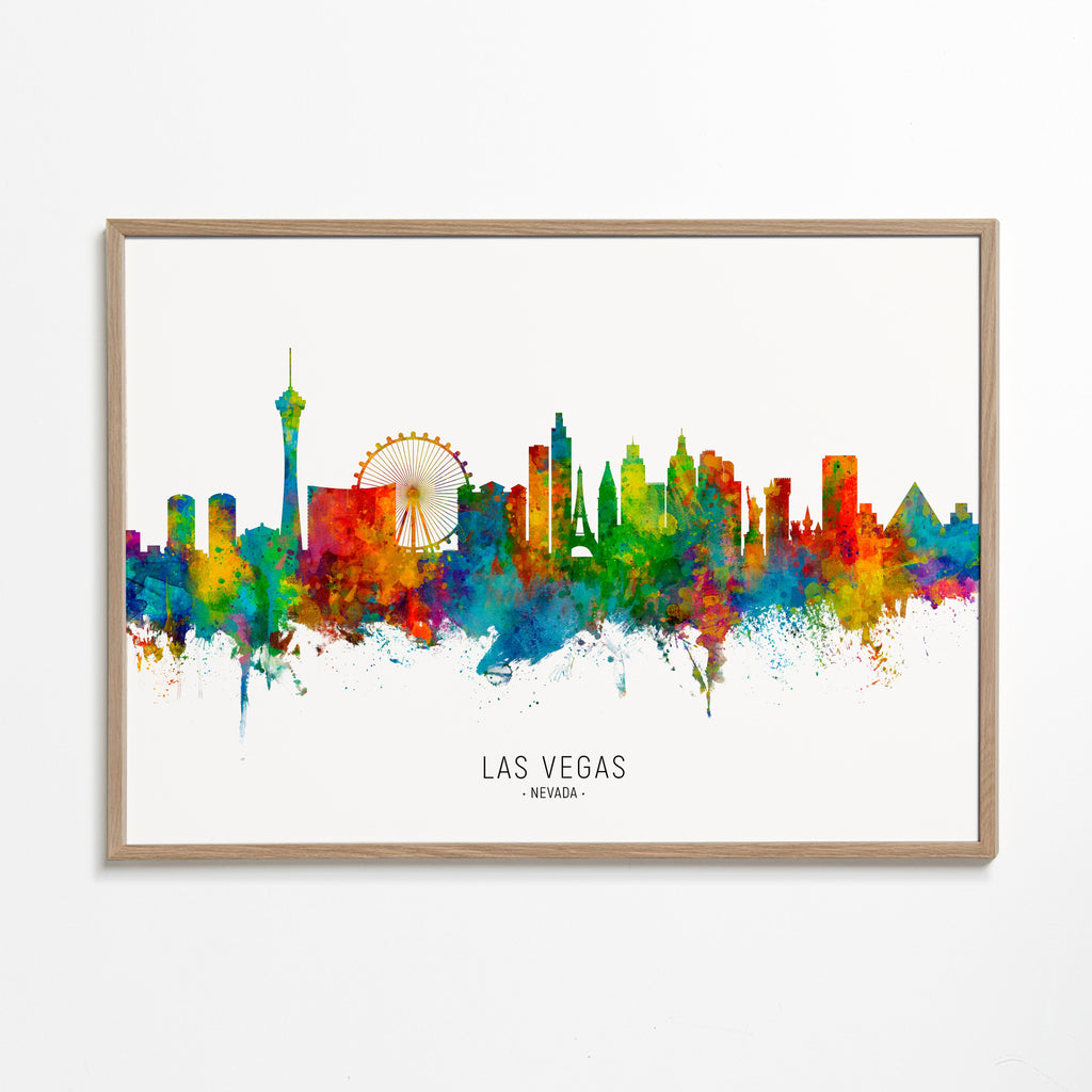 Las Vegas skyline multicoloré
