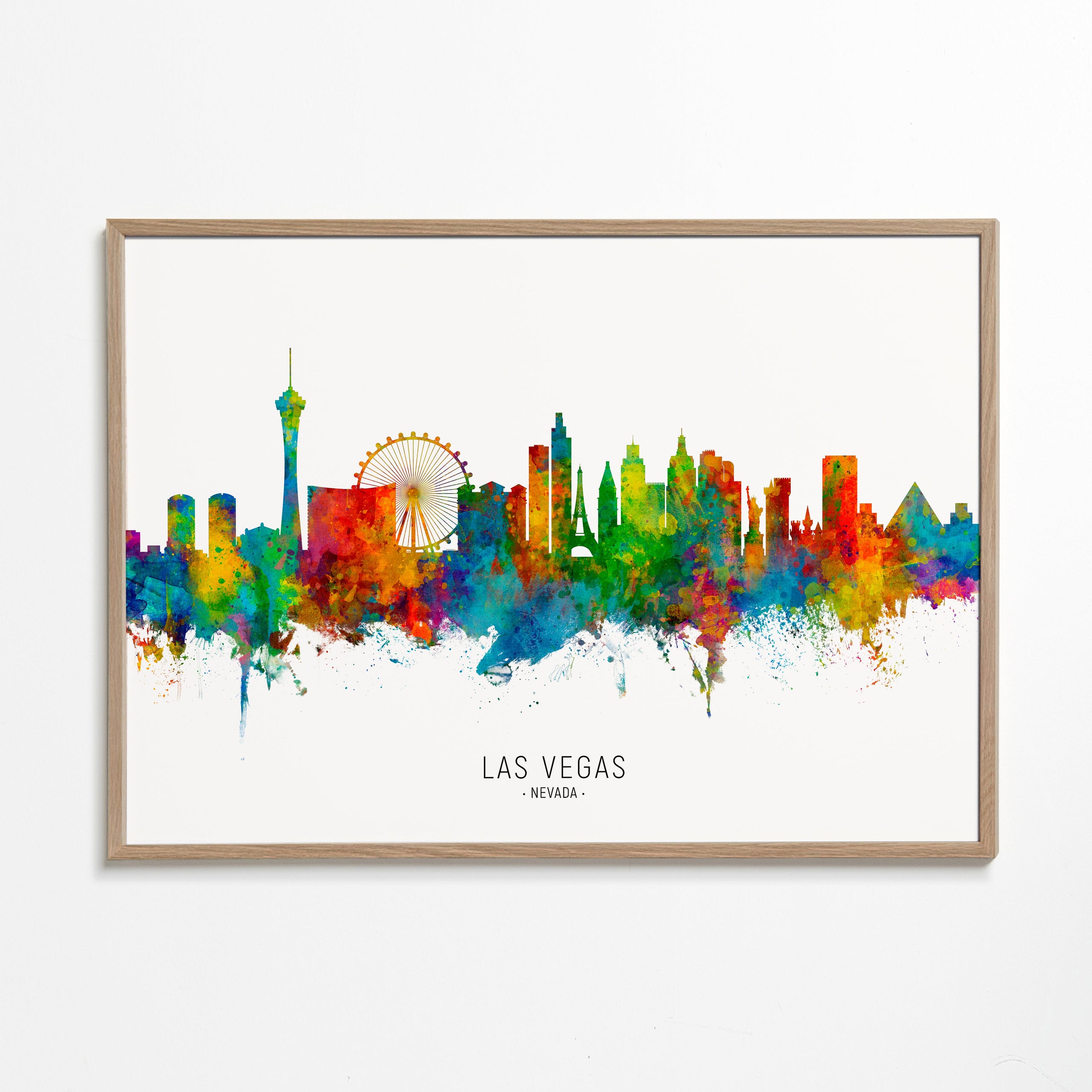 Las Vegas skyline multicoloré