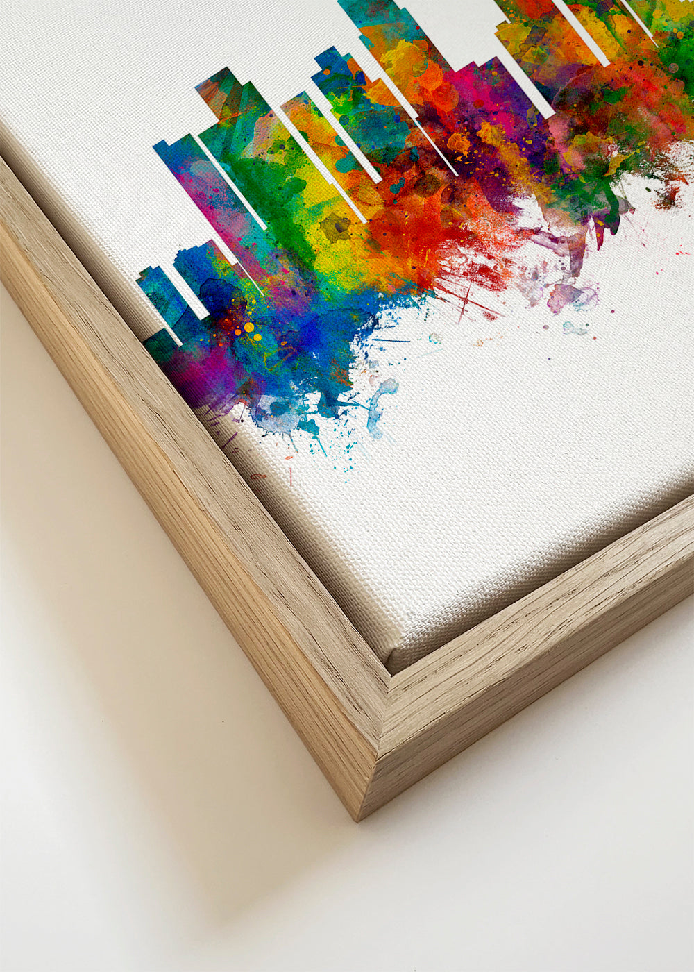 Los Angeles skyline multicoloré