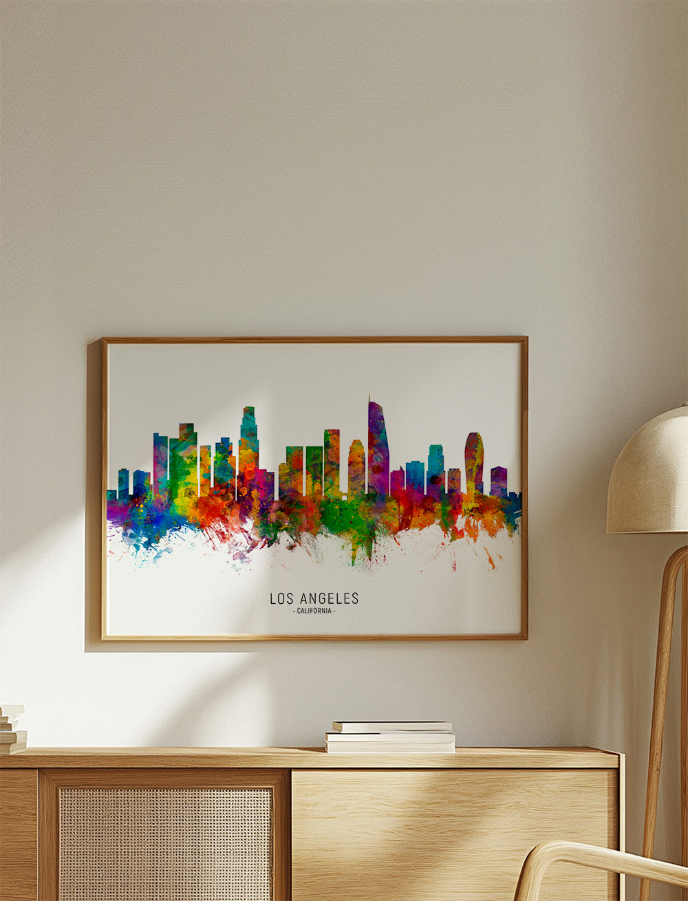 Los Angeles skyline multicoloré