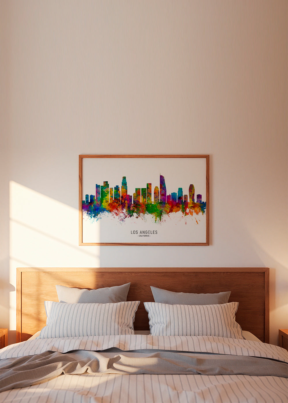 Los Angeles skyline multicoloré