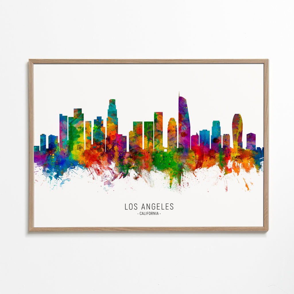 Los Angeles skyline multicoloré