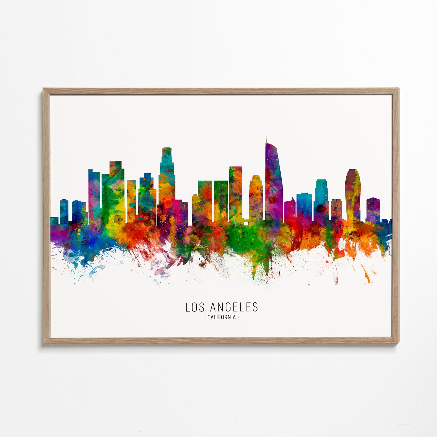 Los Angeles skyline multicoloré