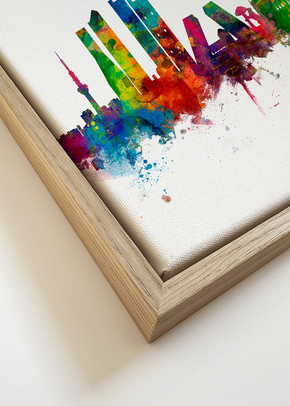 Madrid skyline multicoloré