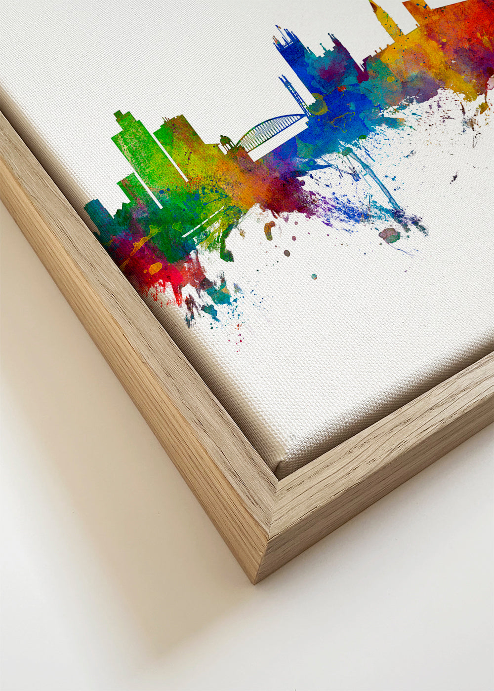 Manchester skyline multicoloré