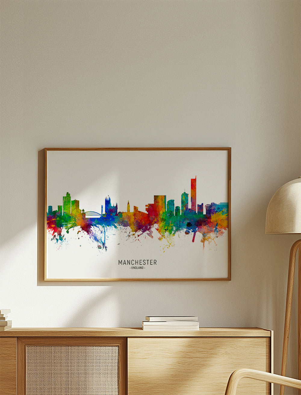 Manchester skyline multicoloré