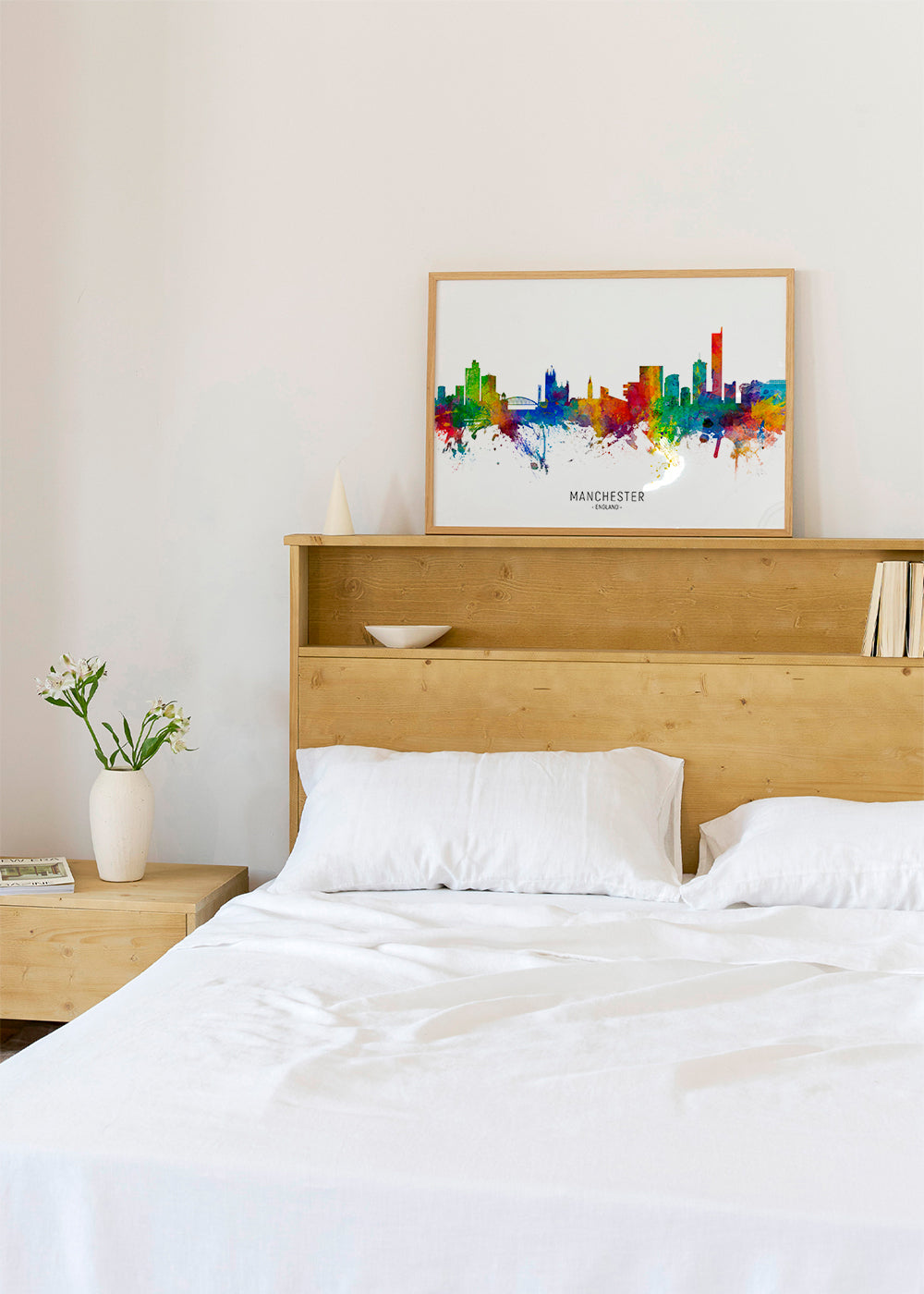 Manchester skyline multicoloré