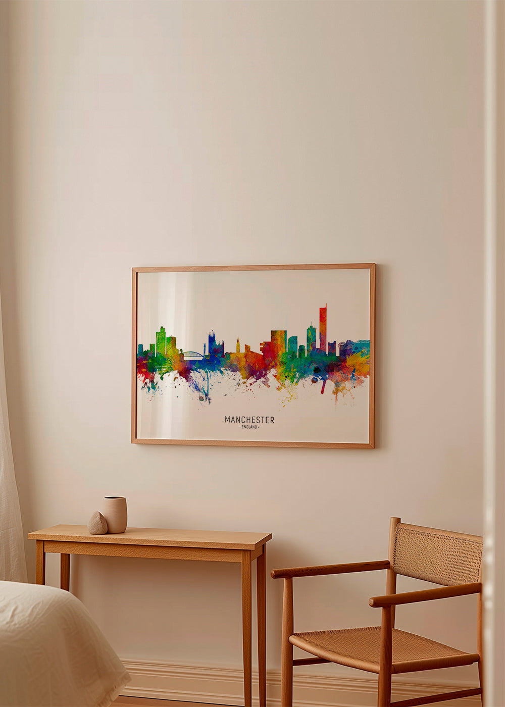 Manchester skyline multicoloré