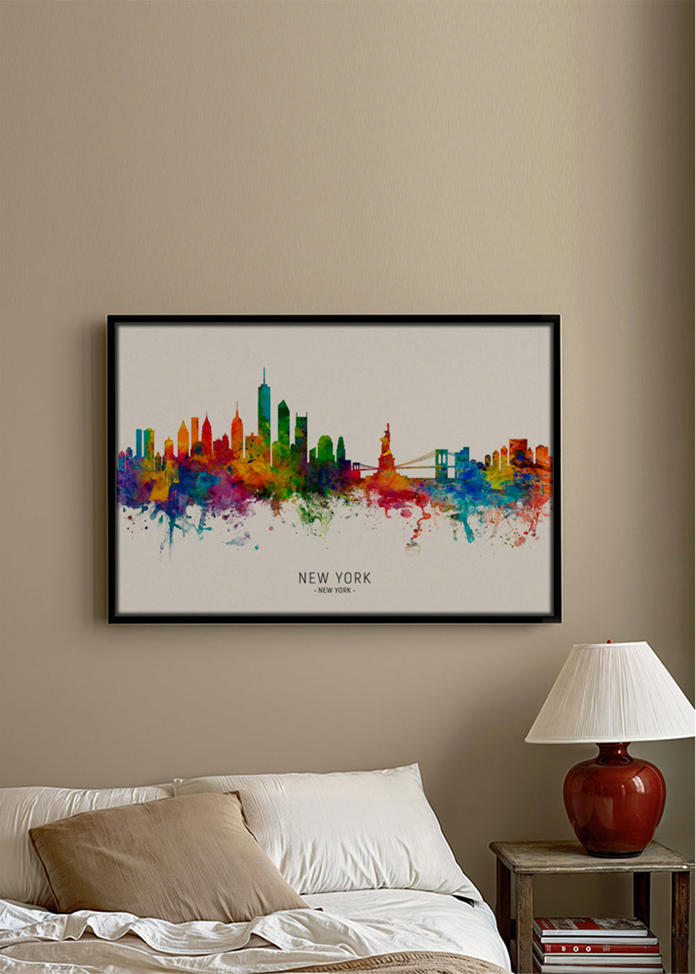 New York skyline multicoloré