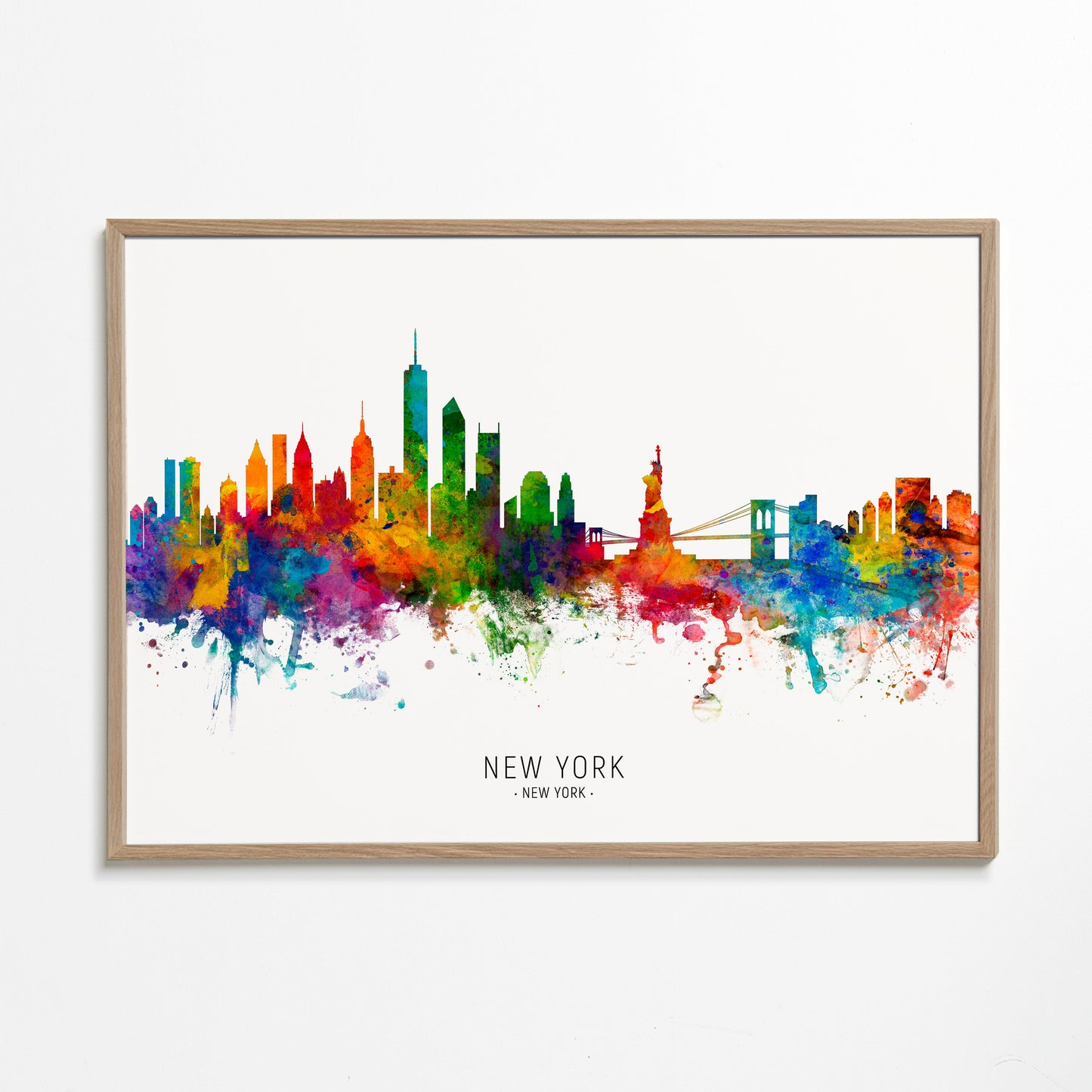 New York skyline multicoloré