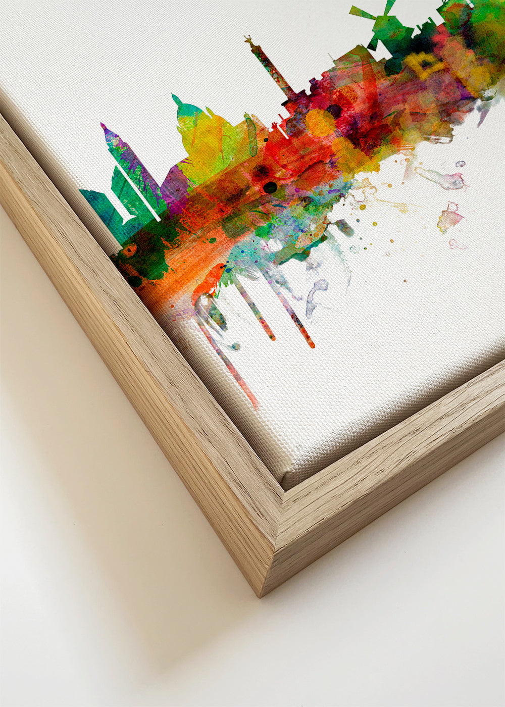 Paris skyline multicoloré