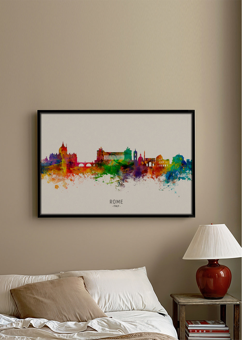 Rome skyline multicoloré
