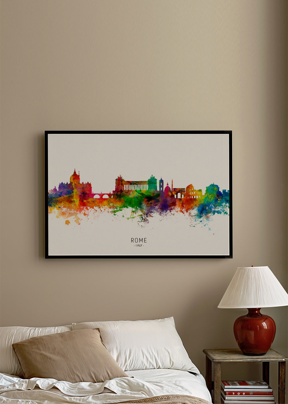 Rome skyline multicoloré