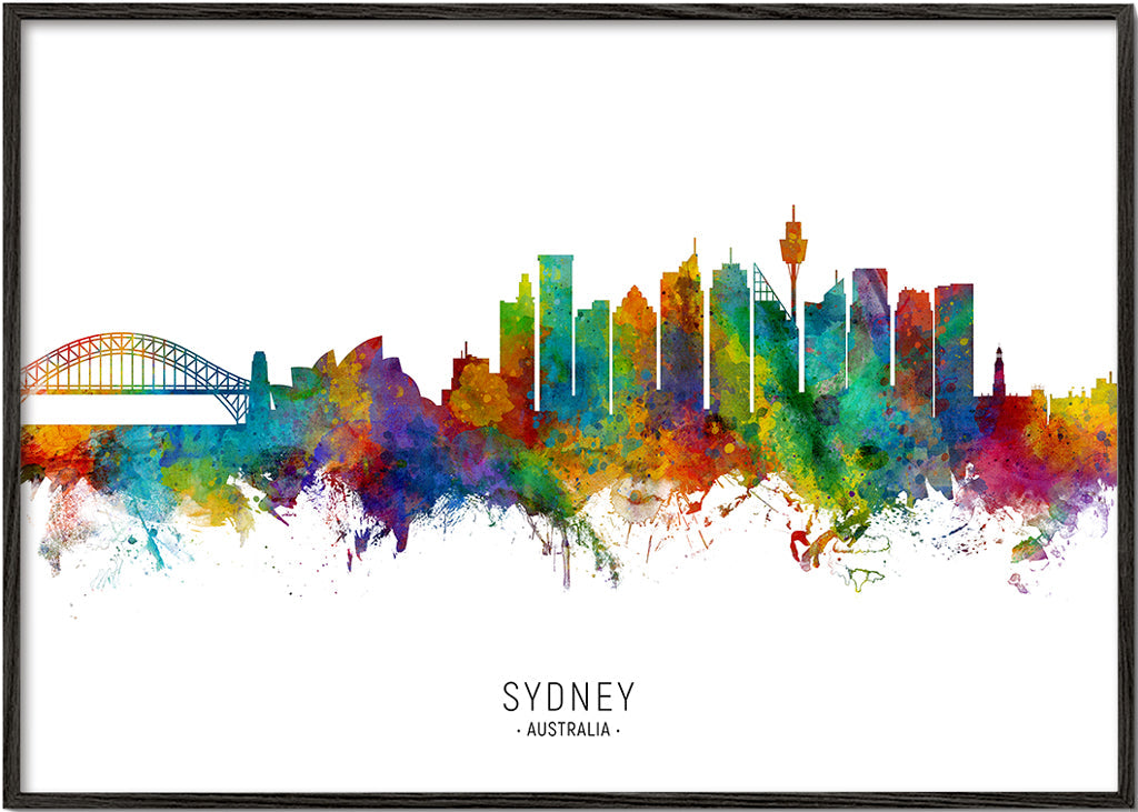 Sydney skyline multicoloré