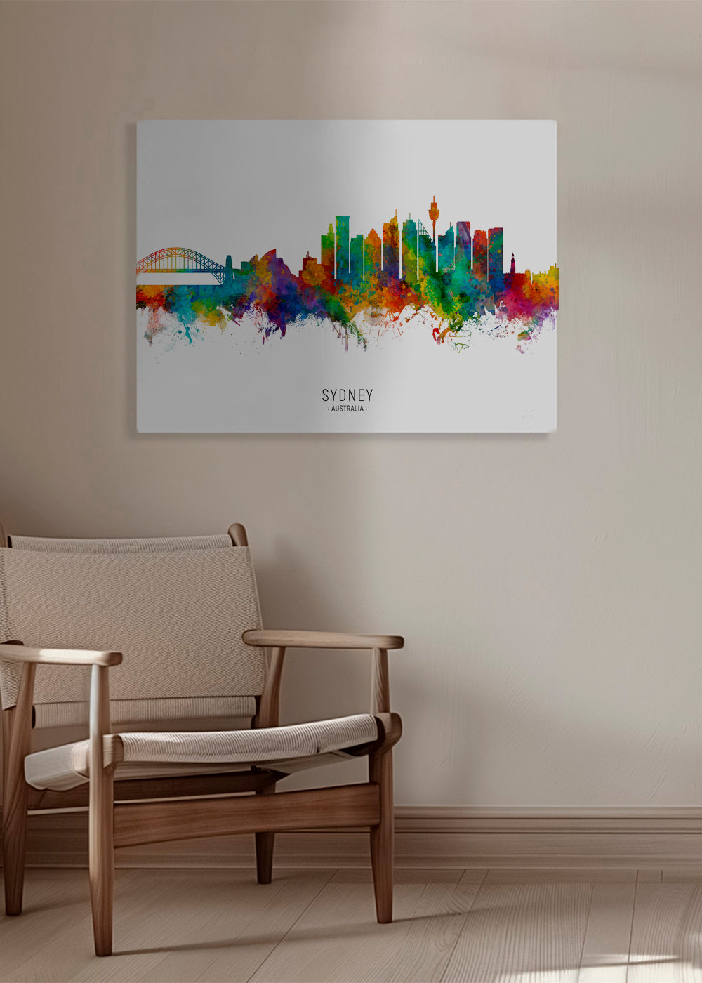 Sydney skyline multicoloré
