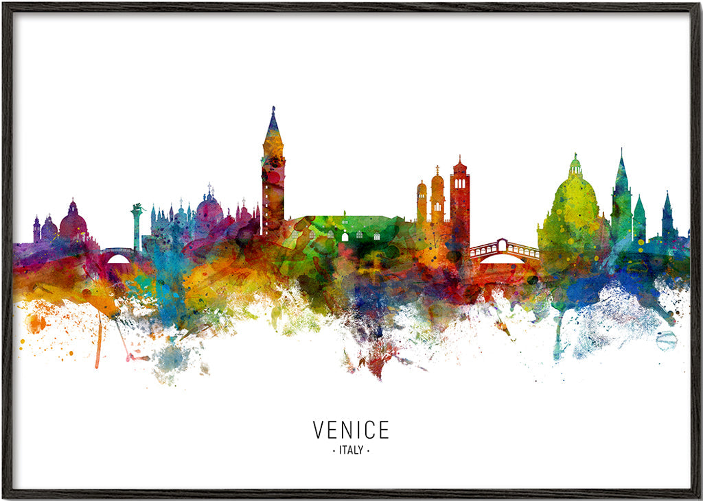 Venice skyline multicoloré