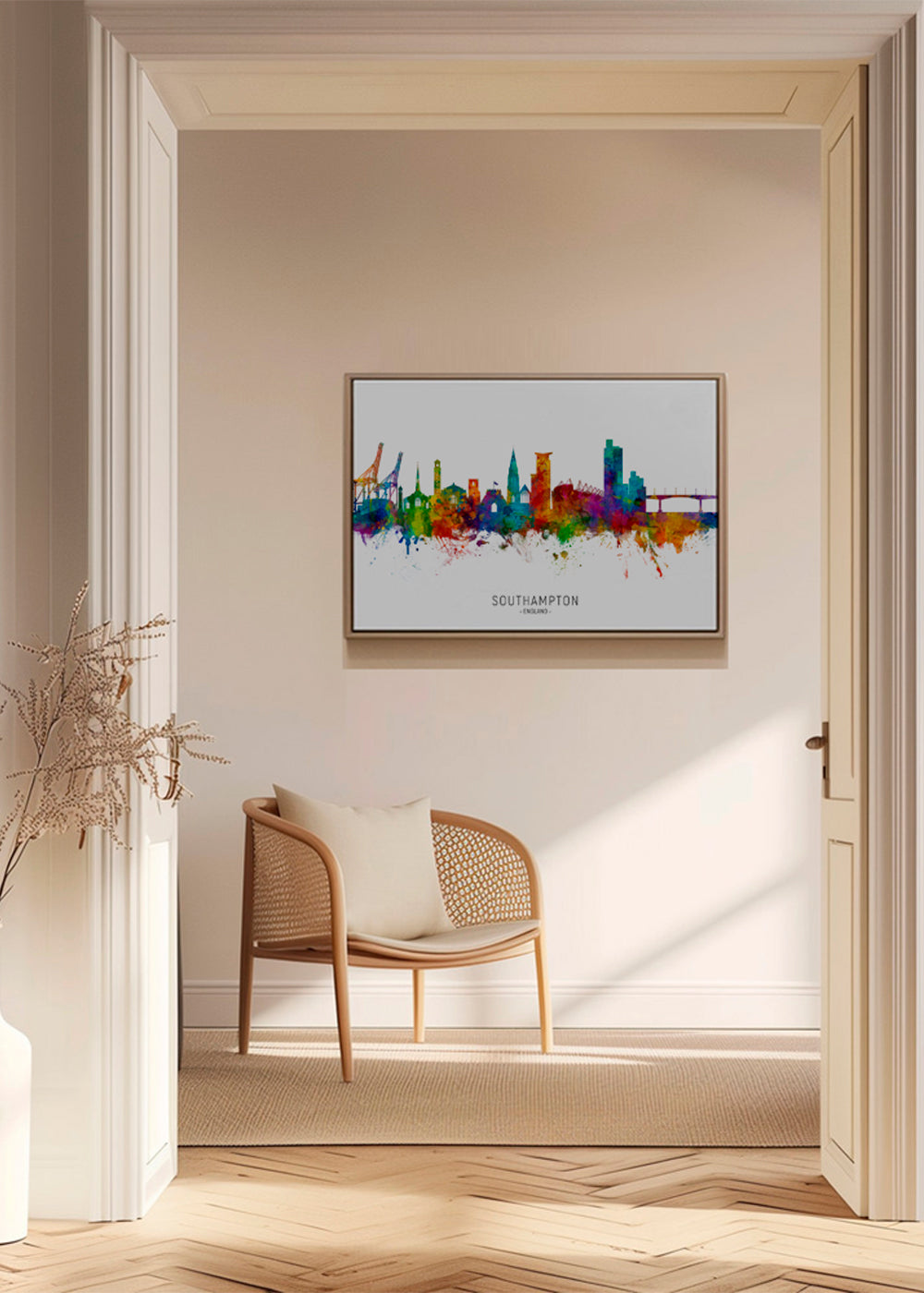 Southampton skyline multicoloré