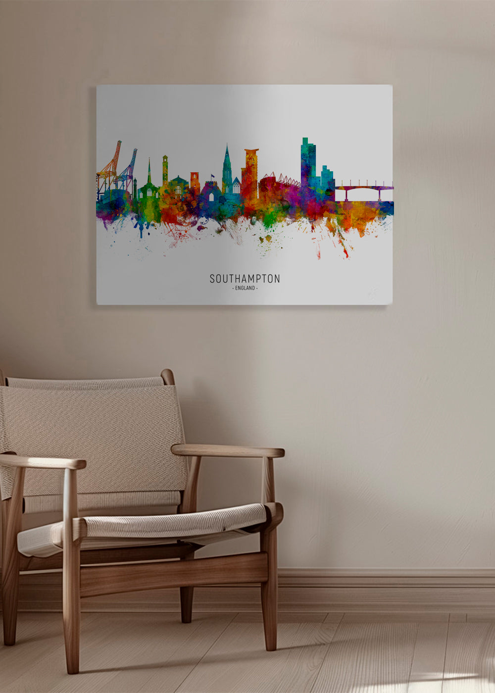 Southampton skyline multicoloré