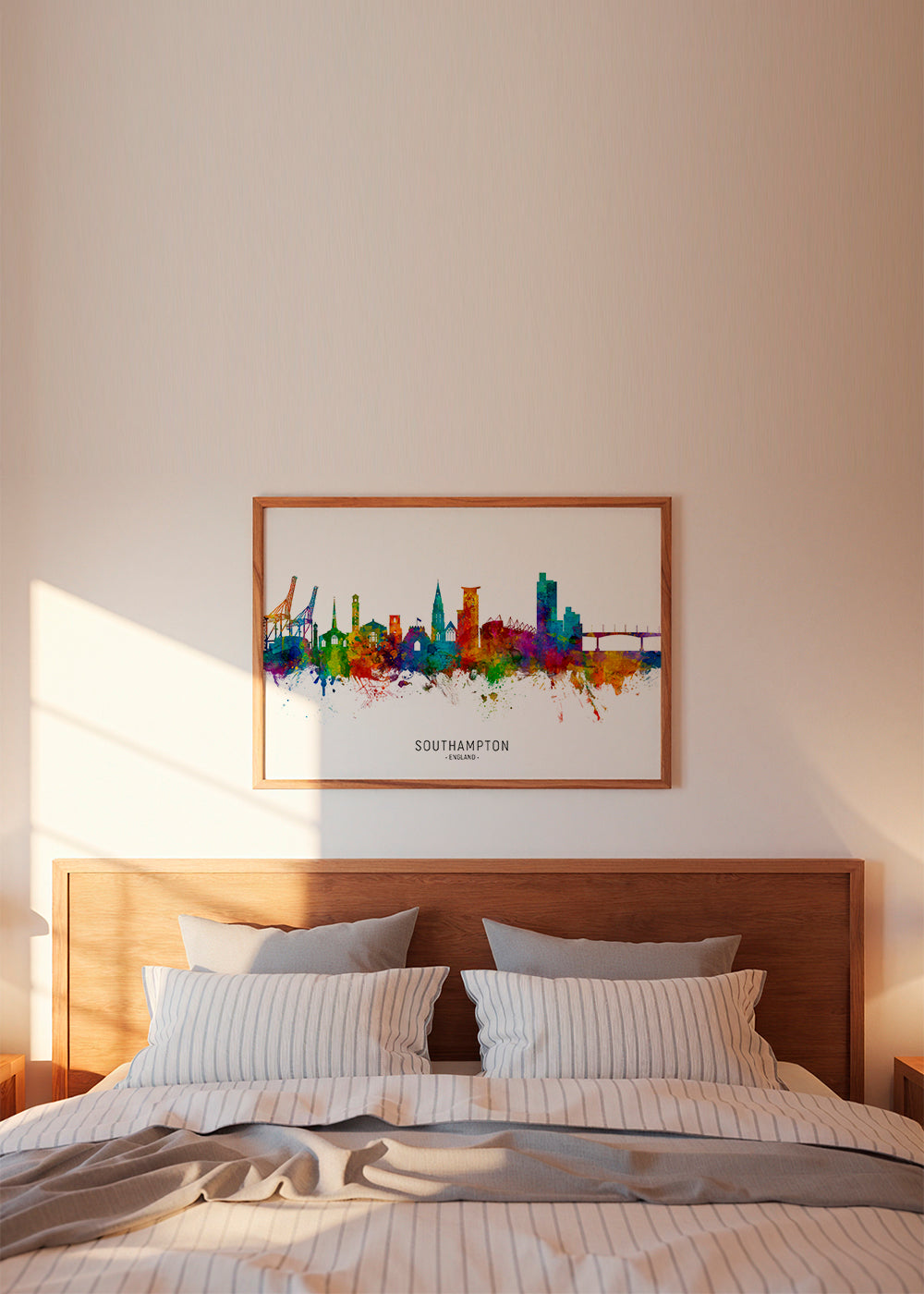 Southampton skyline multicoloré