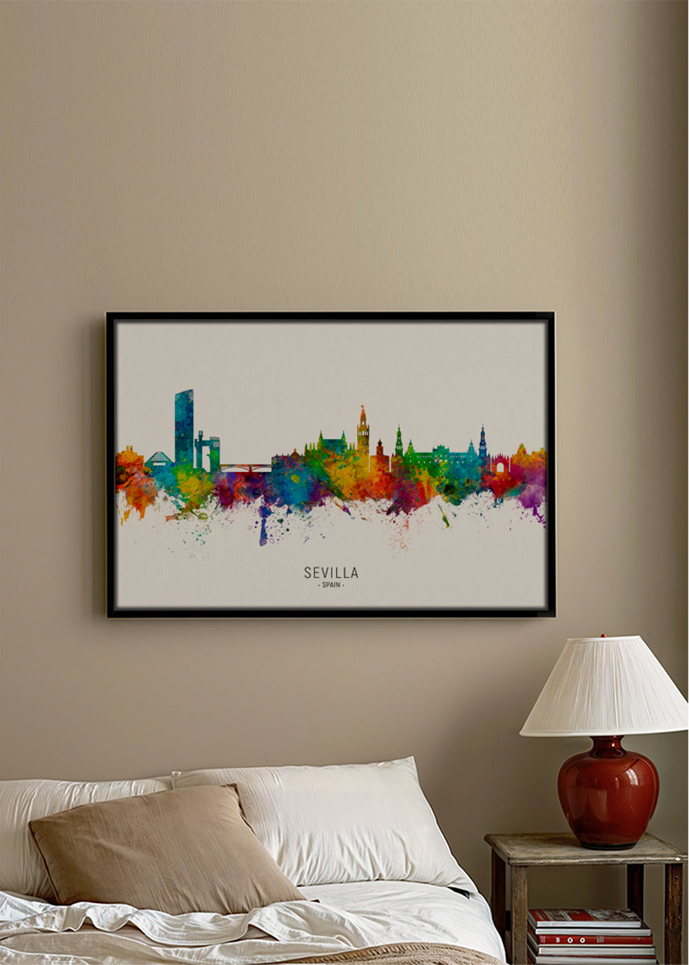 Sevilla skyline multicoloré
