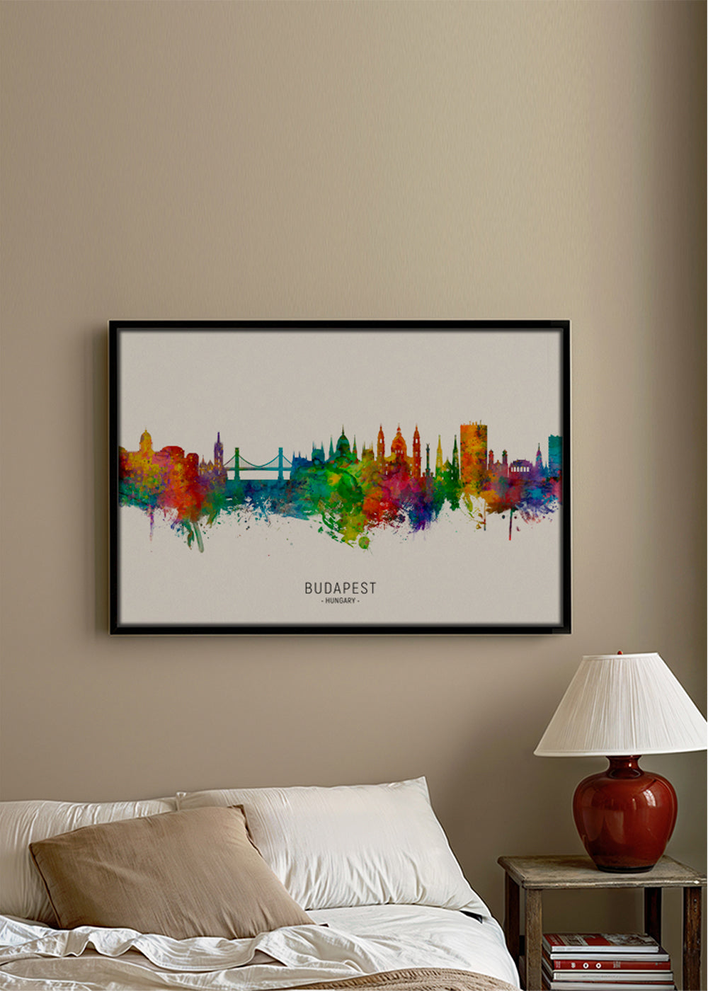 Budapest skyline multicoloré