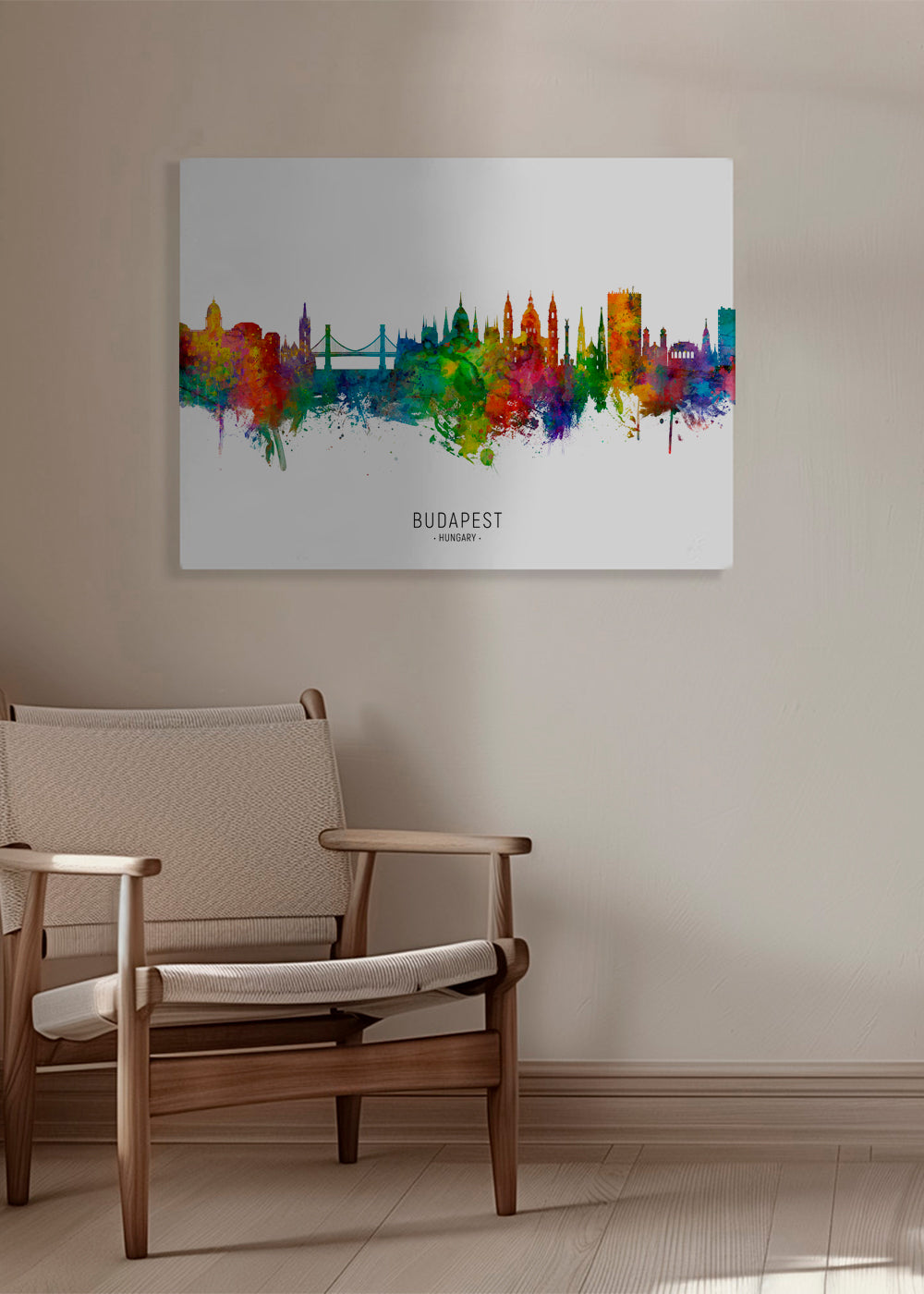 Budapest skyline multicoloré