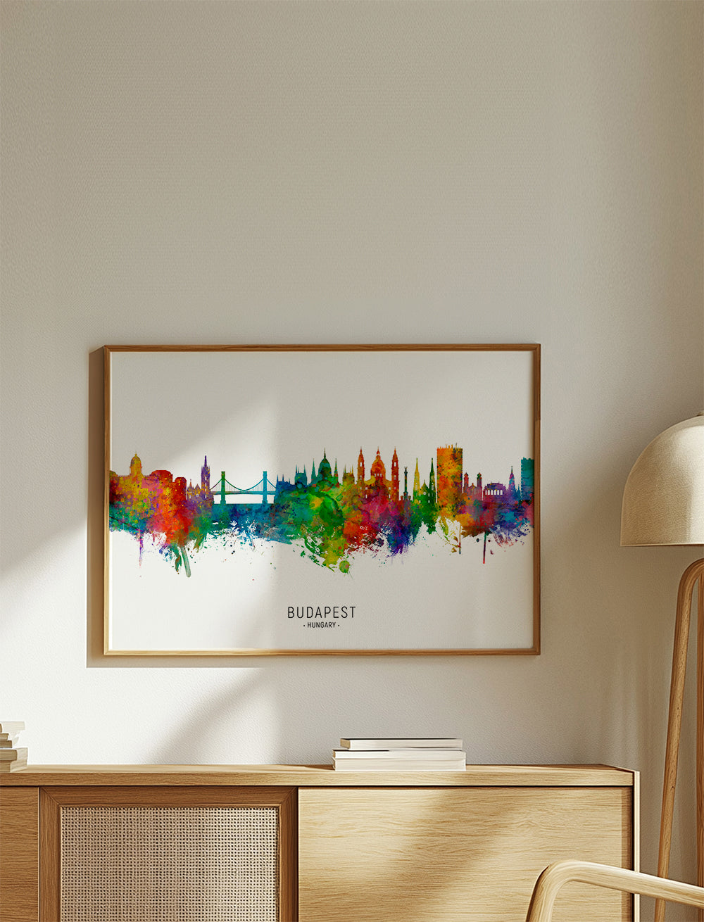 Budapest skyline multicoloré