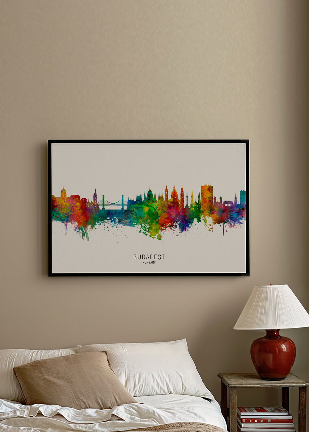 Budapest skyline multicoloré
