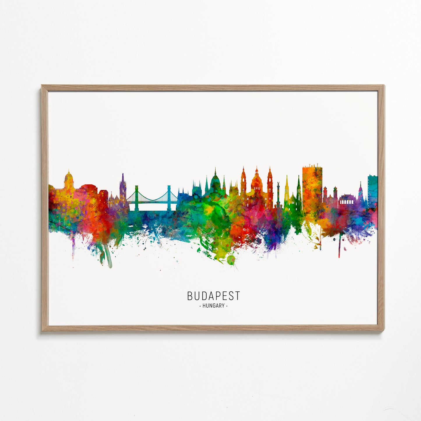 Budapest skyline multicoloré