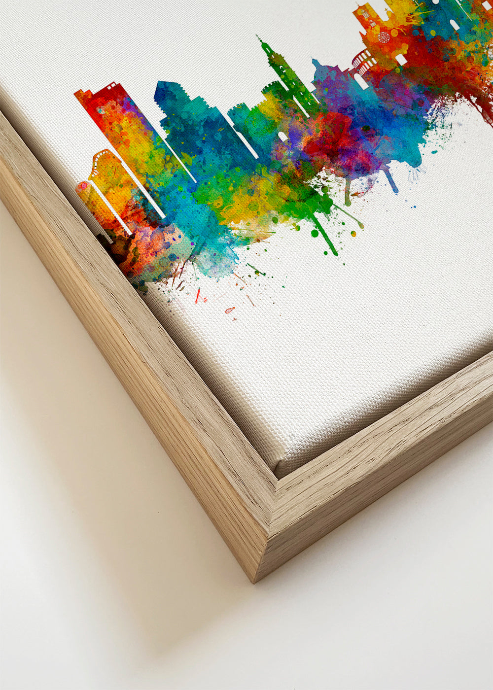 Valencia skyline multicoloré