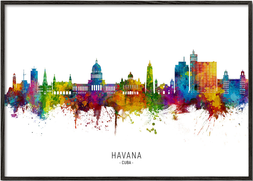 Havana skyline multicoloré