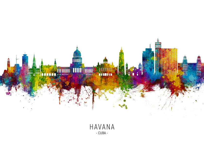 Havana skyline multicoloré