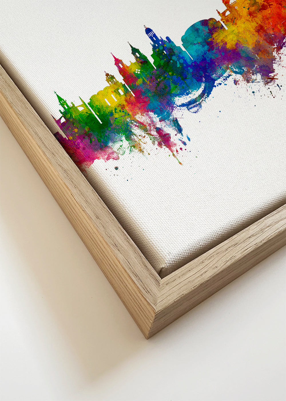 Jerez skyline multicoloré