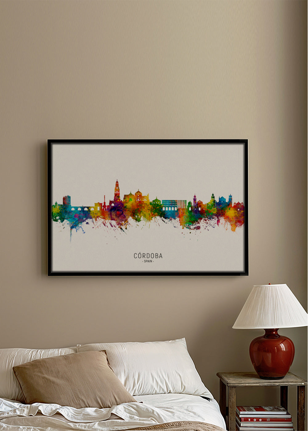 Córdoba skyline multicoloré