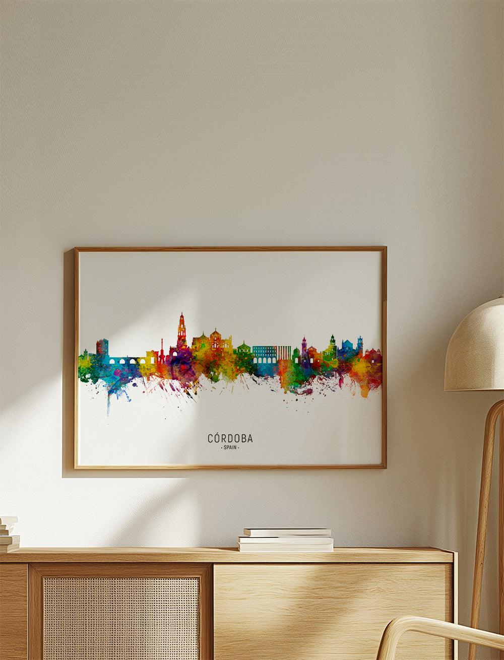 Córdoba skyline multicoloré