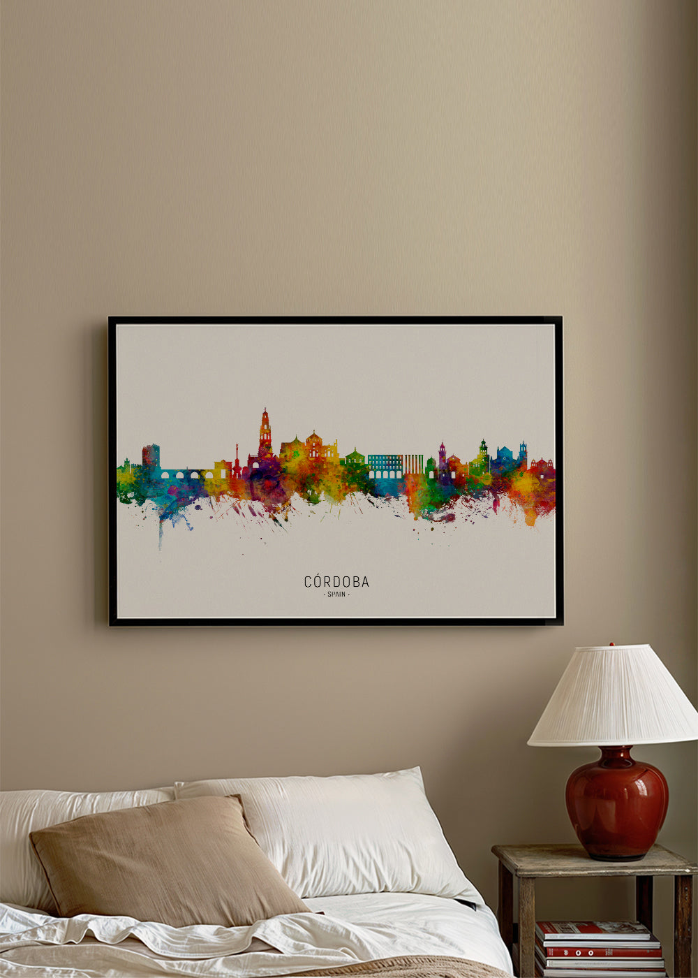 Córdoba skyline multicoloré