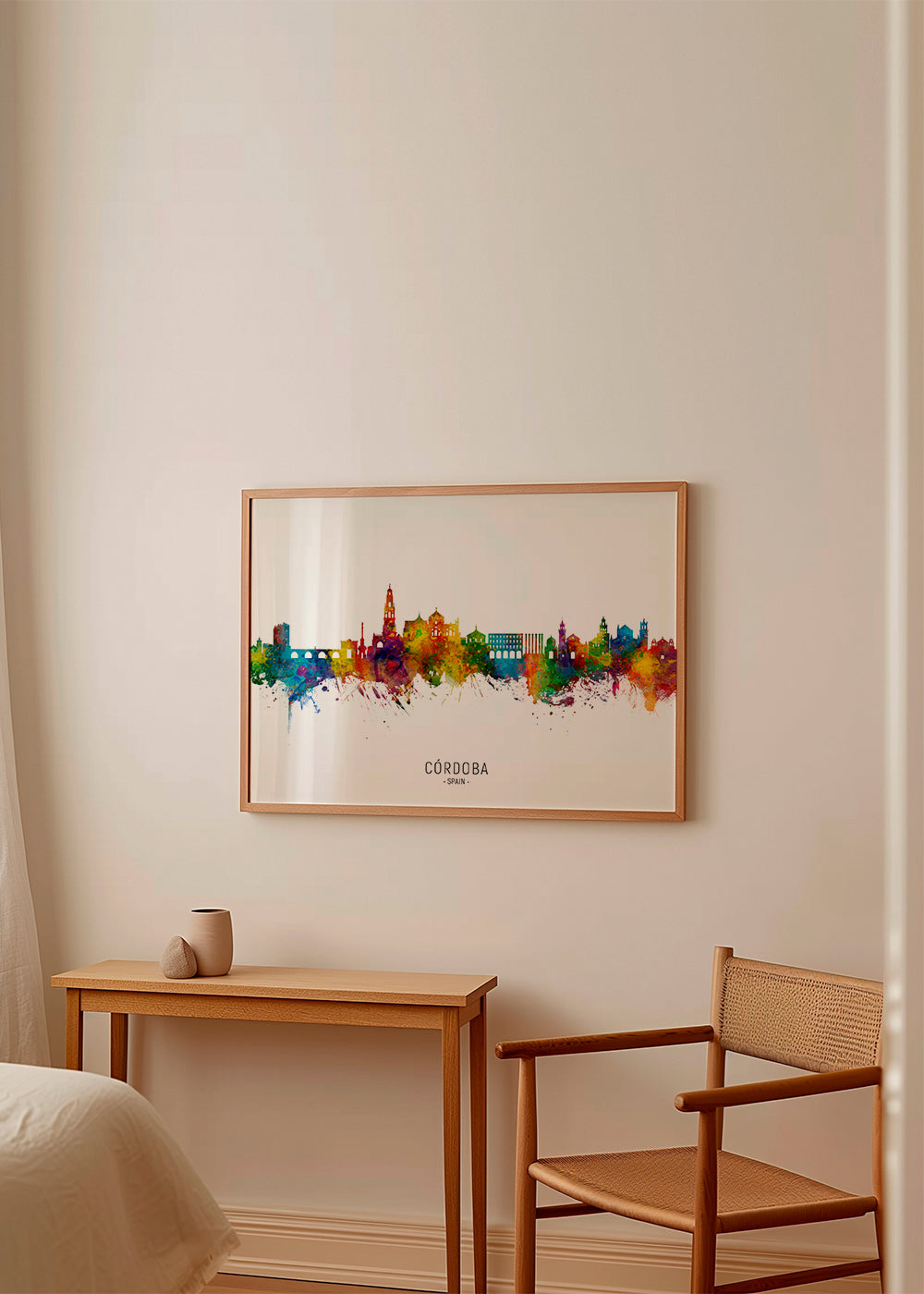 Córdoba skyline multicoloré