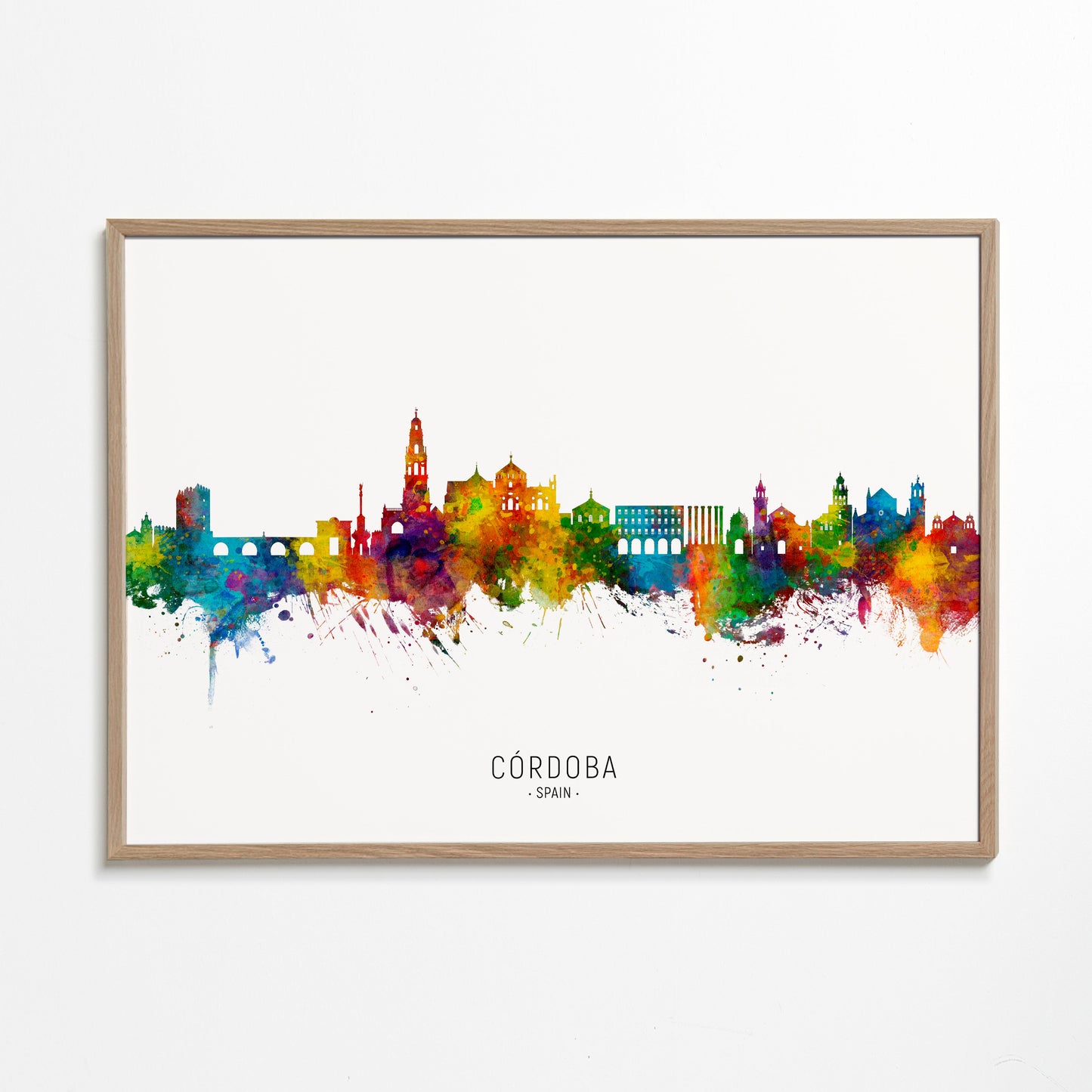 Córdoba skyline multicoloré