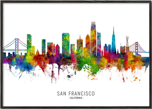 San Francisco skyline multicoloré