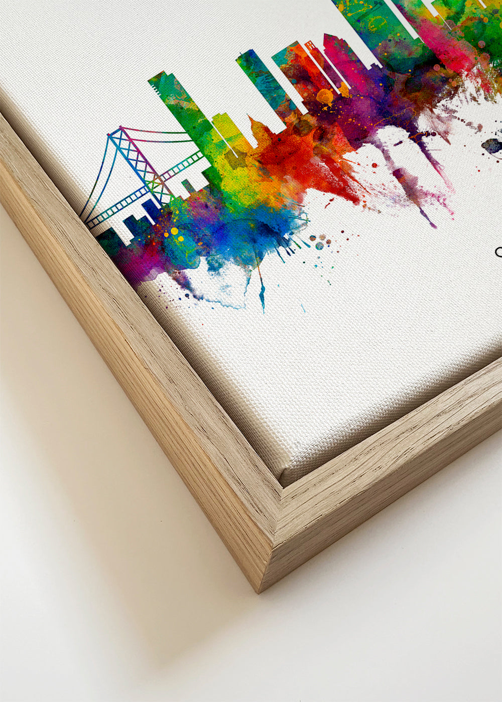 San Francisco skyline multicoloré