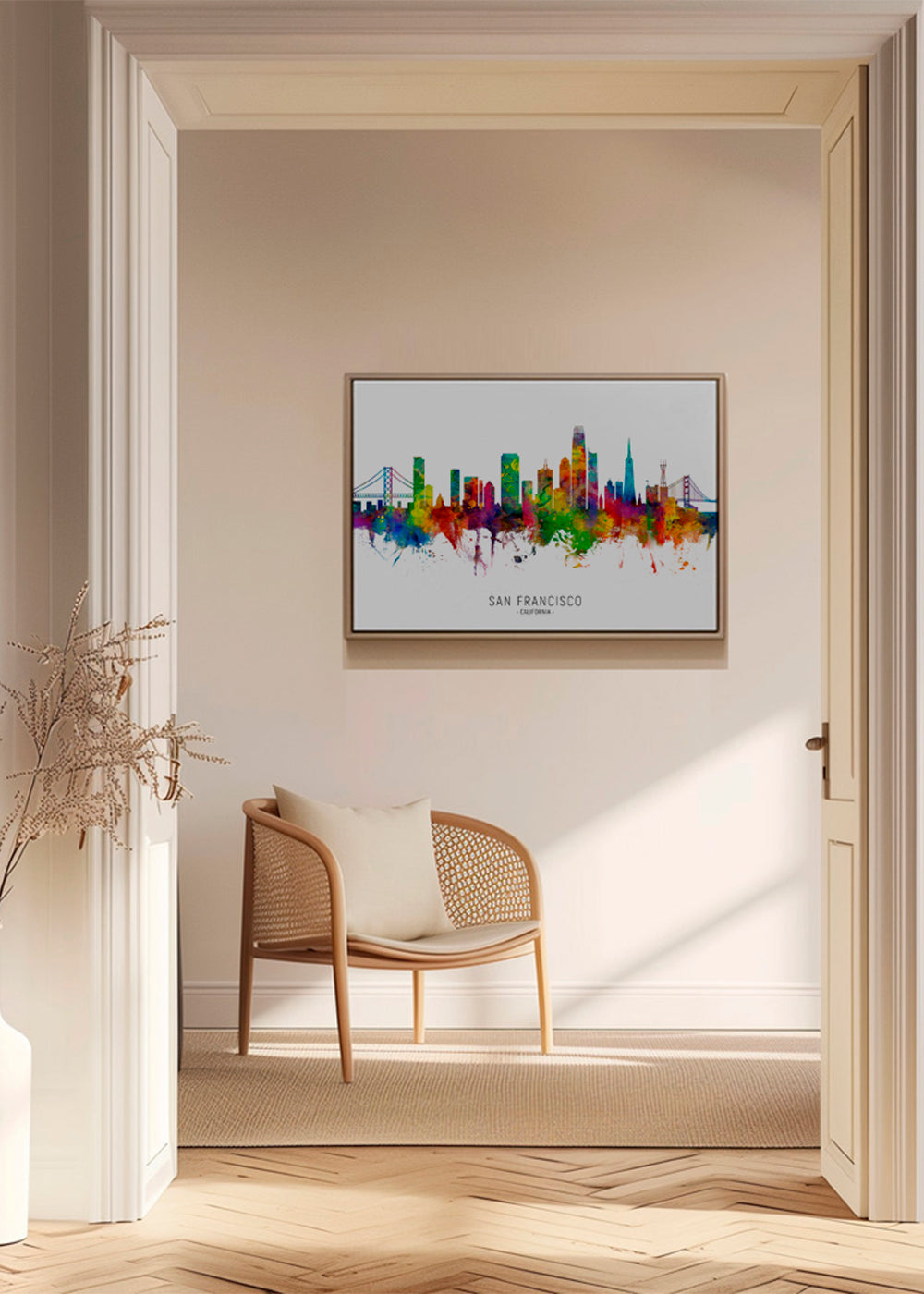 San Francisco skyline multicoloré