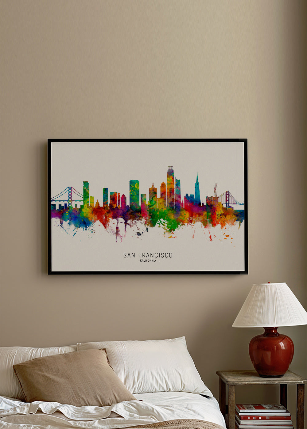 San Francisco skyline multicoloré
